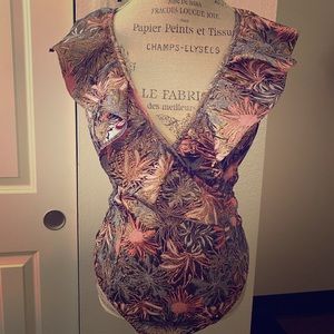 Victoria secret ruffle neck teddy